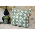 thumbnail image 2 of 16 x 16 inch, Rattan Geometric Geometric Print Pillow, Green, 2 of 2