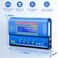thumbnail image 2 of B6 Battery Charger 80W Mini Lipo Balance Charger/Discharger with Power Supply for LiPo/Li-ion/Life Battery(1-6s) NiMH/NiCd (1-15s) RC Car Charger XT60/JST/T Connectors, 2 of 6