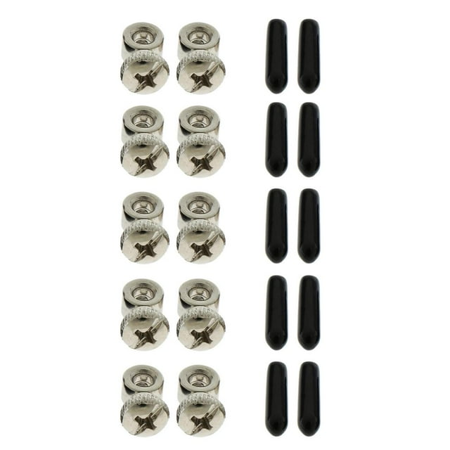 Tornillos de repuesto perfecl y tapas de Extremo Negras para cuerda de saltar