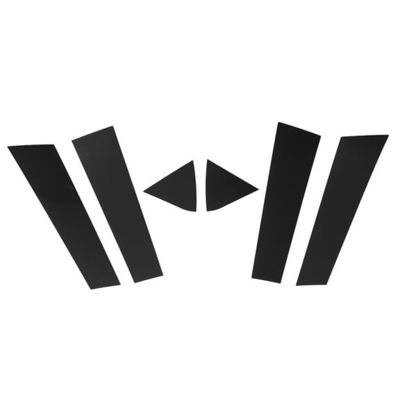 Unique Bargains 6 Pcs Door Pillar Window Trim for Dodge Charger 2006-2010 Black