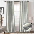 thumbnail image 1 of Cortinas DriftAway, mezcla de lino a rayas verticales, 244 cm, color gris, 1 of 8