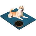 thumbnail image 7 of Tiberpet Dogs Cats Pet Food Mat Pet Feeding Mat-Absorbent Dog Mat for Food Water Quick Dry Cats Water Dispenser Mat Dog Cats Accessories Pet Silicone Mat 11.8*15.7in, 7 of 7