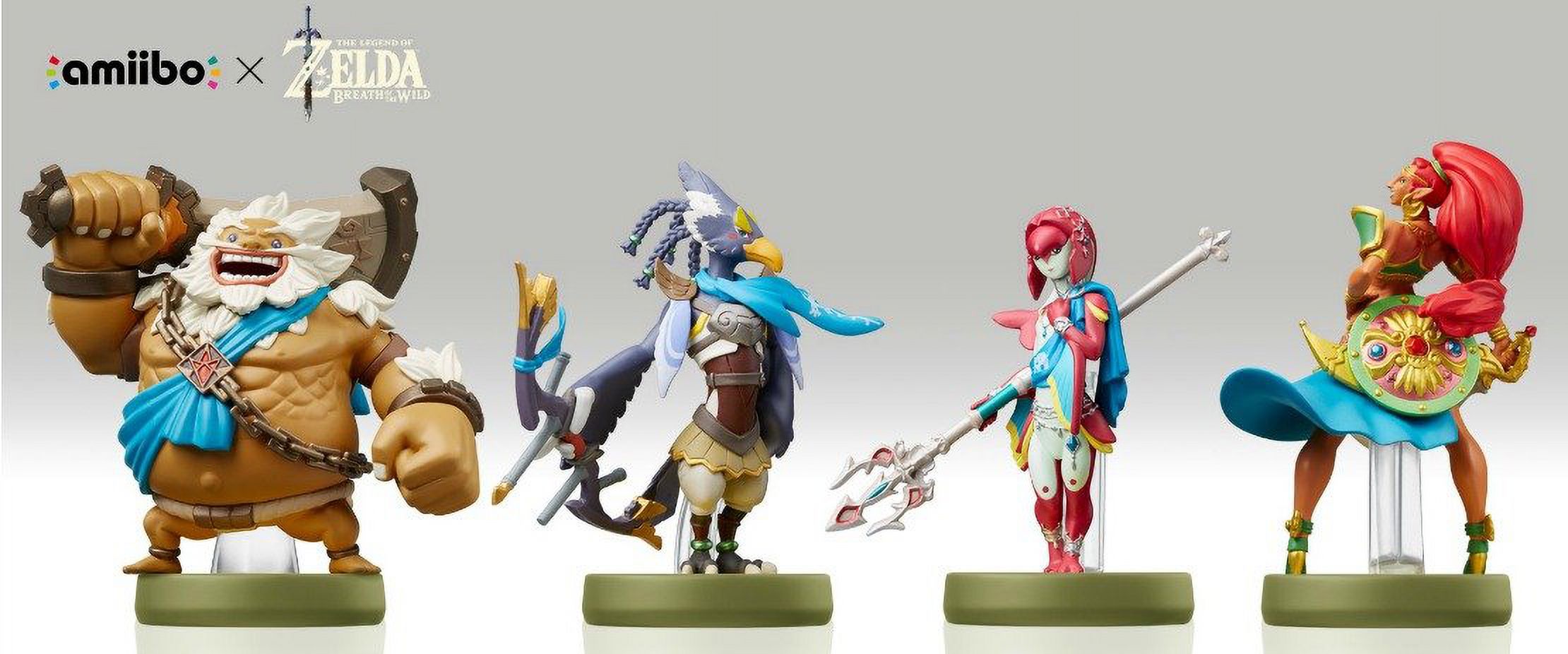 Urbosa + Revali + Mipha + Daruk : Champions Amiibo 4-Pack - The Legend of  Zelda: Breath of the Wild [Nintendo Accessory] - Walmart.com