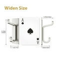 thumbnail image 4 of Self Adhesive Wall Hooks for Hanging: Extra Strong 13 LB, Hook for Coat, Towel in Bathrooms, Shower, Kitchen, Wall, Door Hook, Brushed Gold 4 Pack, 4 of 6