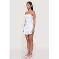 thumbnail image 2 of Women's Lace Trim Ruffle Tiered Strapless Mini Dress, 2 of 3