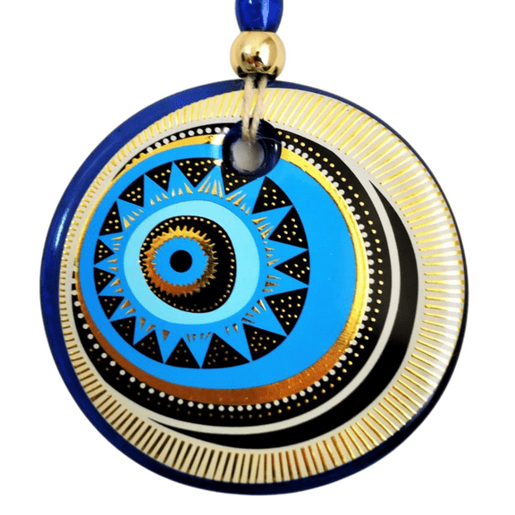 Evil Eye Lovers Wall Hanging Blue Star Gilded Eye Modern Home Decoration Charm