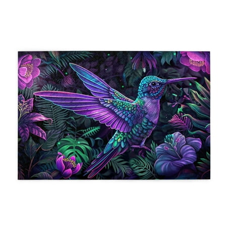 1000 PCS 1000 Piece Puzzle For Adults Bird & Flowers Unique Artwork For Adults Vibrant And Stunning Wooden Puzzle For Bird & Flowers Enthusiast Fun Gift Impossible Hard Difficult Challenging Puzzles