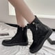 thumbnail image 2 of NECHOLOGY Botas Mujer Adulto Femenino Zapatos Botines mujer Zapatos de mujer Botas de suela gruesa Moda Cómodo Suela Retro Botas de media Botas casuales (Black, 39), 2 of 7