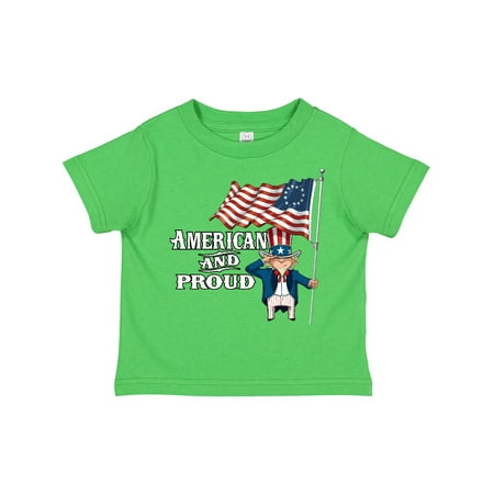 

Inktastic American and Proud Gift Toddler Boy or Toddler Girl T-Shirt