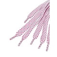 thumbnail image 3 of INSPIRE CHIC Unisex Double Layer Flat Hollow Shoelaces for Sneaker 100 cm/39.5" White-Fuchsia, 3 of 4