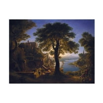 Karl Schinkel 'Castle By The River' Canvas Art