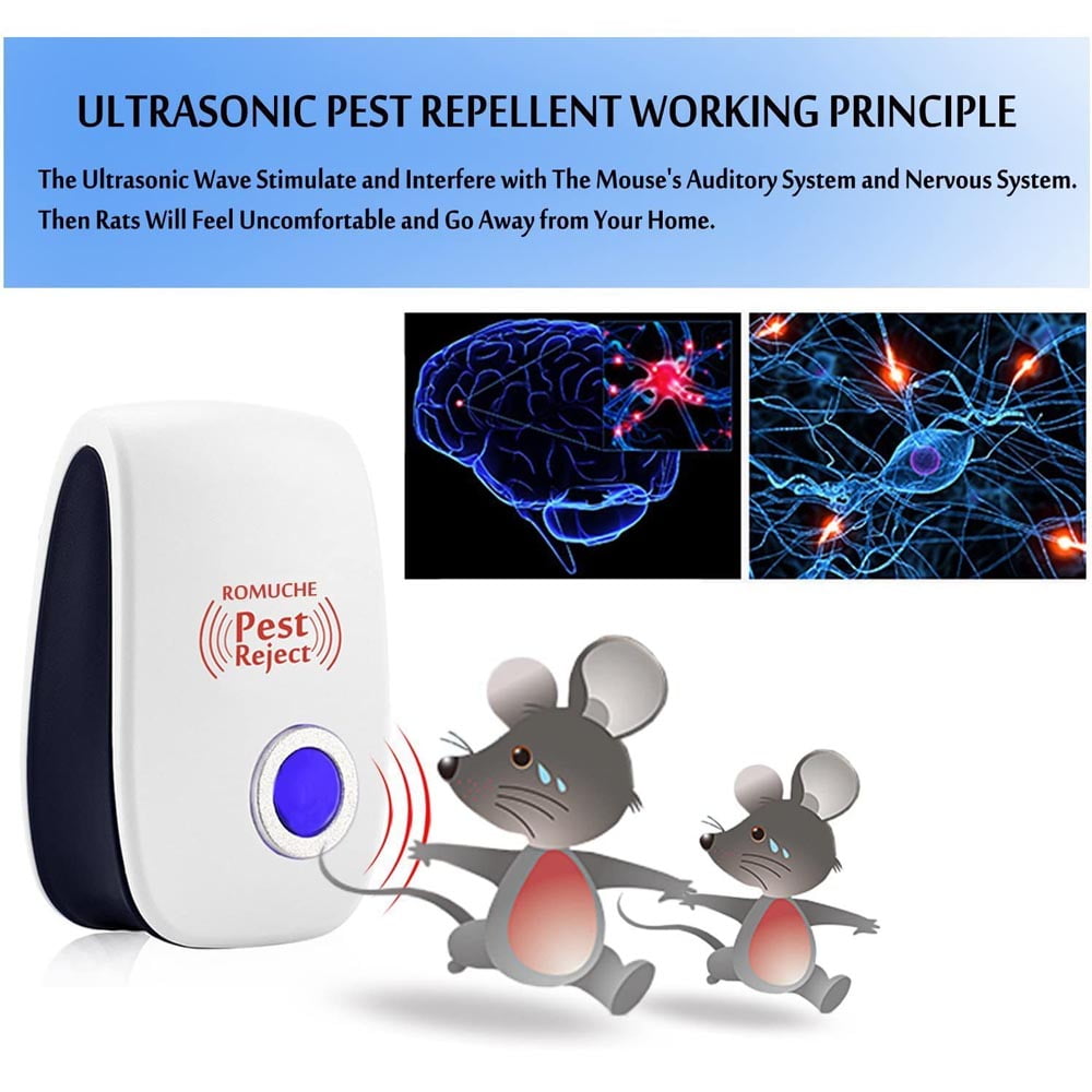 Ultrasonic Pest Repeller 6 Pack, Pest Control Ultrasonic Repellent