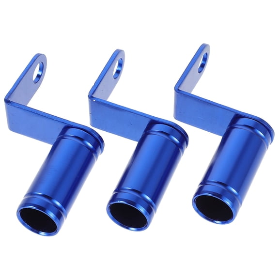NIAIZEK 3Pcs Blue Motorcycle Mirror Extension Mount with Vibration Absorption and Universal Fit