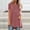 Pink, variant on Patlollav Womens Fashion Plus Size Round Neck Short Sleeve Long T-Shirt Blouse