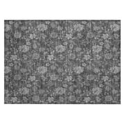 Addison Rugs Chantille ACN680 Gray 1'8" x 2'6" Indoor Outdoor Area Rug, Easy Clean, Machine Washable, Non Shedding, Bedroom, Entry, Living Room, Dining Room, Kitchen, Patio Rug