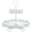 thumbnail image 3 of Support à Gâteau Rond en Fer à 3 Niveaux 12 Tasses, Support à Dessert, Fournitures pour Fête, Thé, Gâteau, 3 of 8