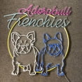 thumbnail image 3 of Handmadetneonsign Two French Bulldog Dog Neon Sign, Grooming Spa Wall Art Decor, Home Bedroom Wall Decor, 3 of 5