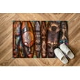 thumbnail image 5 of African Rug, Abstract Mask Rugs, Cute Rugs, Personalized Gifts Rugs, African Traditional Mask Rug, African Mask Rug, Home Decor Rugs, 3.3'x6.5' - 100x200 cm, 5 of 7