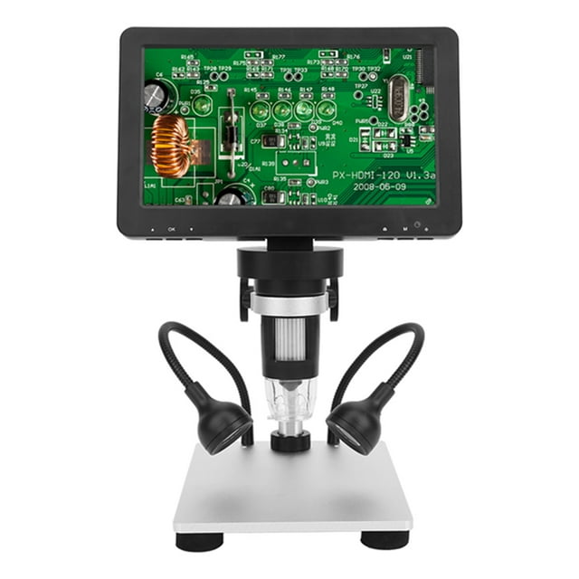 Microscopio Digital, Brillo Ajustable 1080FHD Microscopio Eléctrico Industrial, Para La Inspecció del Microscopio de Inspección reparación del Teléfono Con Luz de Relleno