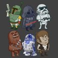 thumbnail image 2 of Mens Star Wars Cartoon Crew Sweatshirt, 2 of 4