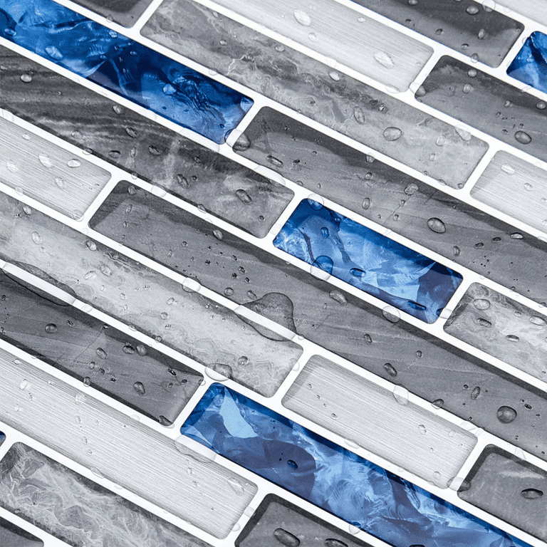 Art3d Marble Blue&Gray 12 in. x 12 in. Peel and Stick Wall Tile Backsplash (10-Pack) Art3d Marble Blue&Gray 12 in. x 12 in. Peel and Stick Wall Tile Backsplash (10-Pack)