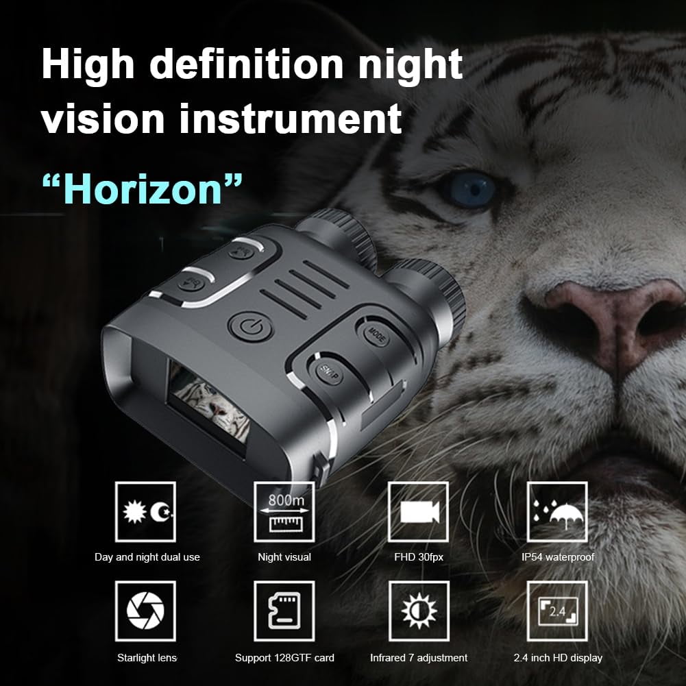 Night Vision Goggles 2.4" LCD Screen Day Night High-Power Binoculars Digital Infrared Binoculars For Hunting Surveillance（1pcs）
