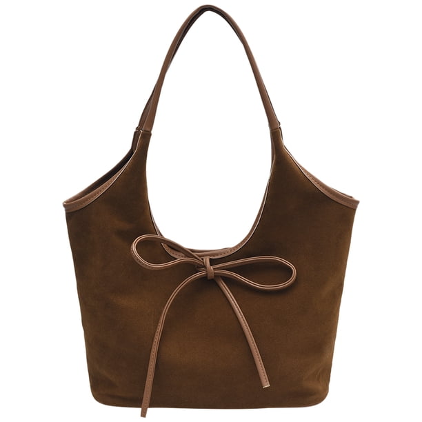 Bolso Tote Bandolera 8846 Gran Capacidad Piel Lijada (Marrón)