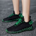 thumbnail image 2 of Rotm Women'S Walking Shoes Women & Mens Running Shoes Tennis Walking Gym Lightweight Workout Slip on Athletic Fashion Sneakers Green,36, 2 of 7