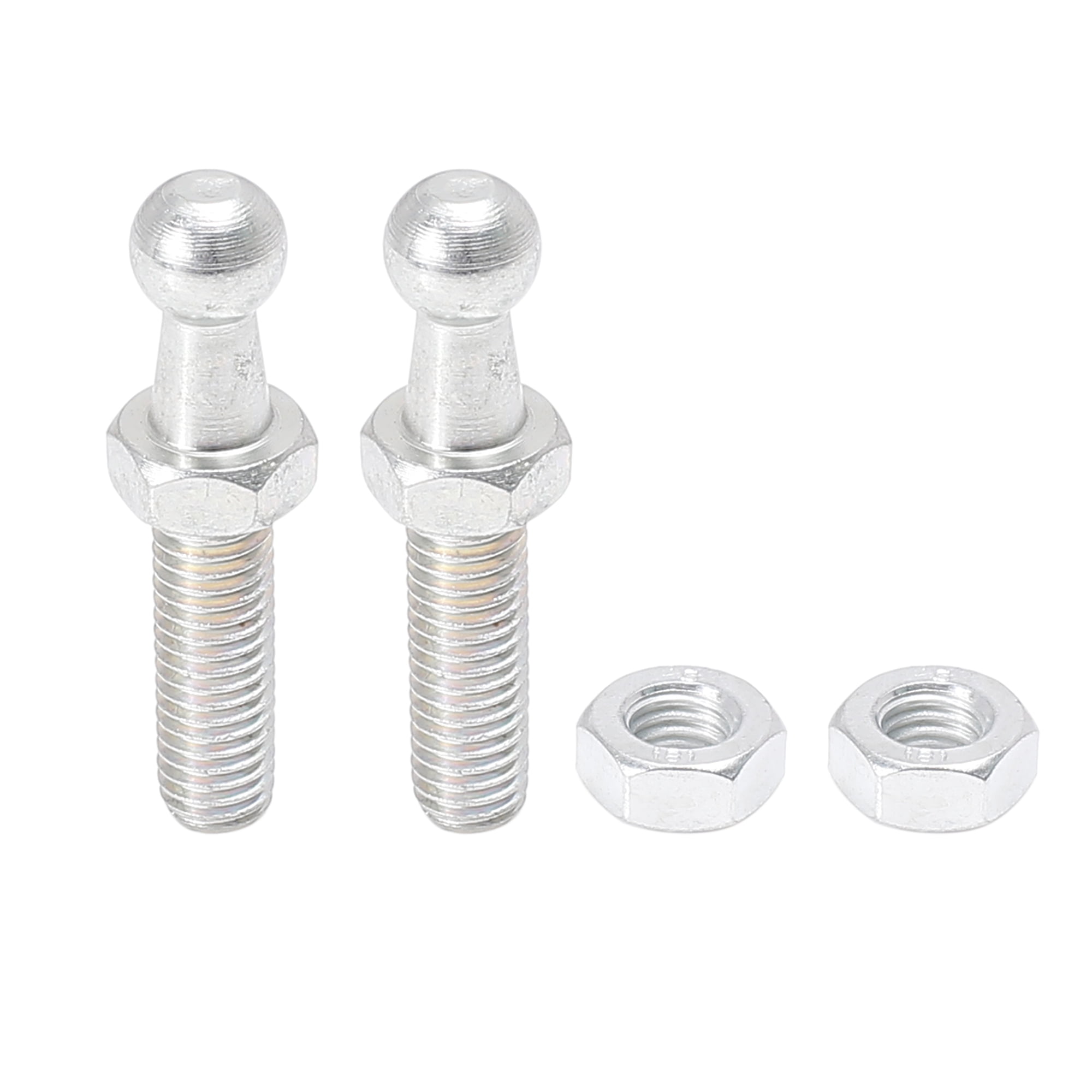 2 Set 10mm M8x25mm Car Vehicle Gas Strut Ball Stud Silver Tone for Gas Struts Shocks