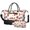 Fireman and Flame White Pattern-1, variant on Fireman and Axe White Pattern 2 Piece Travel Bag Set, Camping Weekend Bag with Shoe Compartment, Detachable Shoulder Strap Gift Ideas for Work Picnic Beach Travel