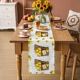 thumbnail image 2 of Lemon Basket Summer Table Runner 108 Inches, Farmhouse Grey Wooden Bed Runner Dresser Scarves Tabletop for Indoor Outdoor Parties/Ceremony/Banquet, 13"x 108", 2 of 9