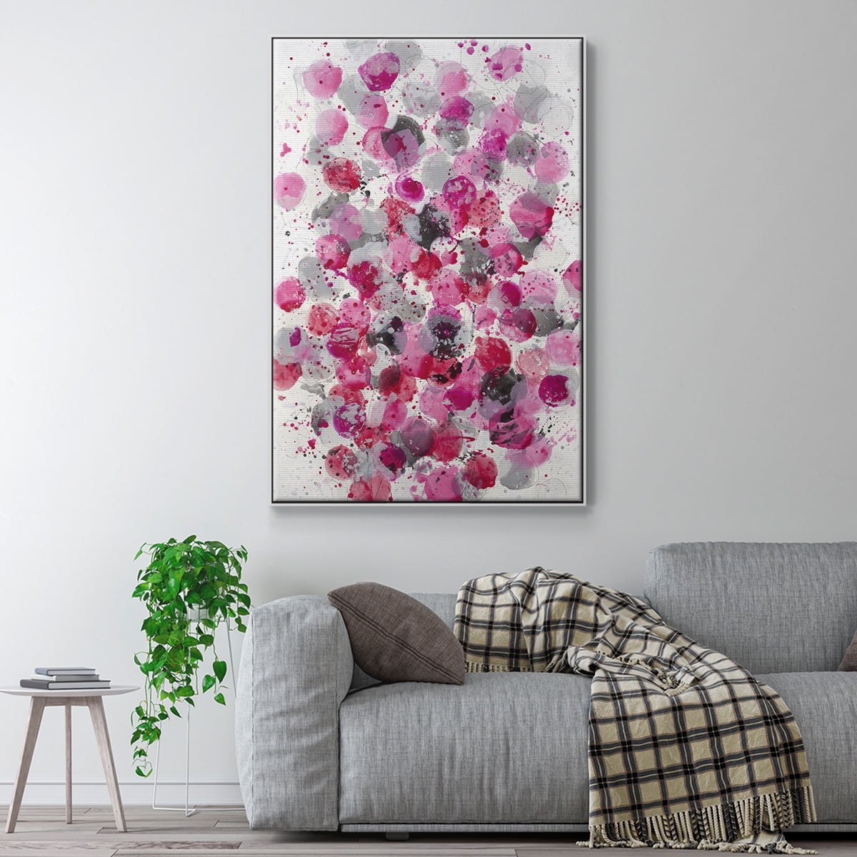 Bouquet Framed Premium Gallery Wrapped Canvas - Ready to Hang - 27 x 41 - White Floating Frame