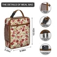 thumbnail image 3 of Flower Insulated Lunch Bag Box Men Reusable Lunch Tote Bag Fit Most Bento Boxes Lunch Box Containers School Beach, 3 of 6