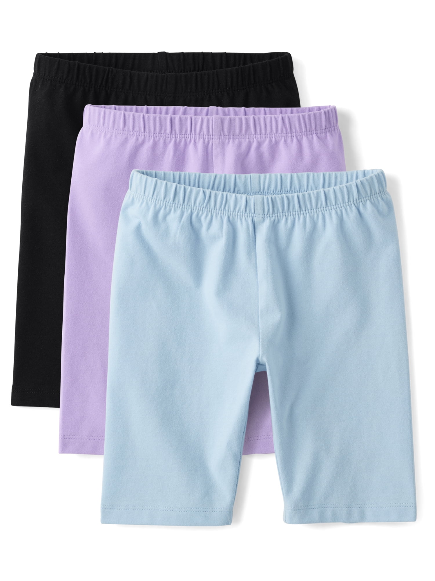 The Children's Place Girls Pull-On Everyday Bike Shorts, 5-Pack, Sizes XS-XXL