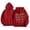 Red, variant on Jesus Has My Back Hoodie Christian Faith Sweatshirt for Women Long Sleeve Jesus Hoodies Religious Sayings Pullover Hoodies Oversized Bible Verse Shirts Black L