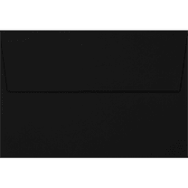LUXPaper A4 Invitation Envelopes, 4 1/4 x 6 1/4, 80 lb. Black Linen, 50 Pack
