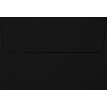 LUXPaper A4 Invitation Envelopes, 4 1/4 x 6 1/4, 80 lb. Black Linen, 50 Pack