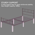 thumbnail image 4 of Yoneston Twin Size Metal Platform Bed Frame with Headboard, 12.7” Single Bed Frame for Kids, Teens, Adult Bedroom Furniture, Pink, 4 of 6