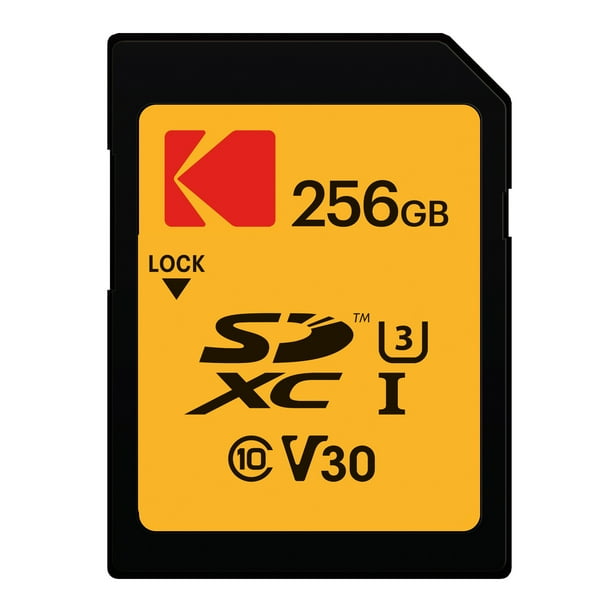 Kodak 256GB Class 10 UHS1 U3 V30 A1 Memory Card