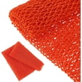 thumbnail image 1 of African Net Bath Sponge African Body Exfoliating Net Long Net Bathing Sponge Exfoliating Shower Body Scrubber Back Scrubber Skin Smoother for Daily Use or Stocking Stuffer (Orange), 1 of 7