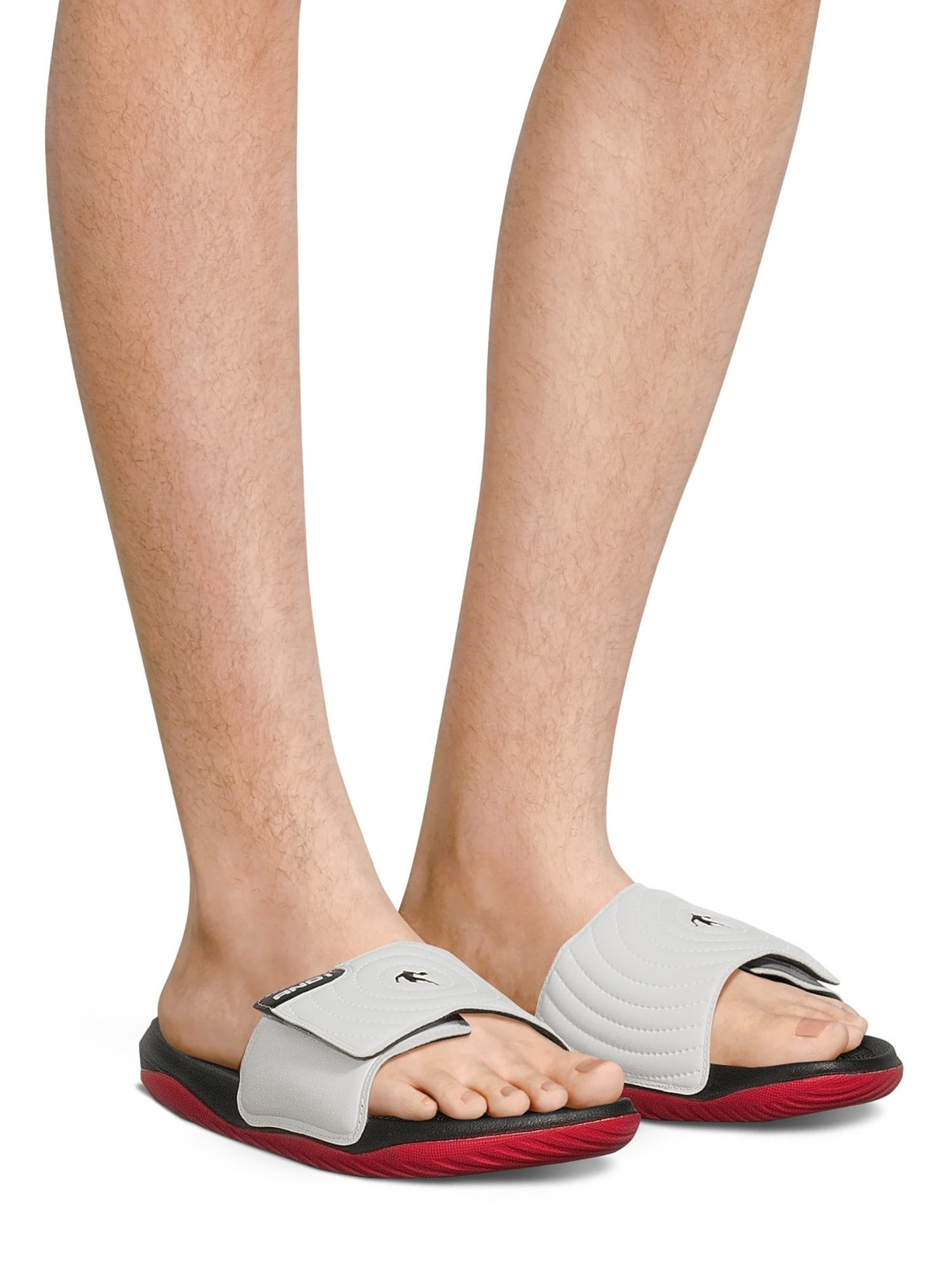 AND1 Men’s Athletic Adjustable Swirl Slide Sandals