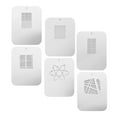 thumbnail image 3 of Amdohai 6pcs/set Gobos Graphics Cards Metal Plates with Hollow Patterns for Optical Snoot Conical Focalize Condenser Art Special Effects Shaped Beam Light Photography Light Accessories, 3 of 6
