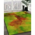 thumbnail image 3 of Ahgly Company Machine Washable Indoor Rectangle Transitional Pistachio Green Area Rugs, 7' x 10', 3 of 7