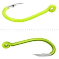 thumbnail image 3 of 50pcs Luminous Fishing Hooks Carbon Steel Glow In Night Fishing Hooks, 3 of 7