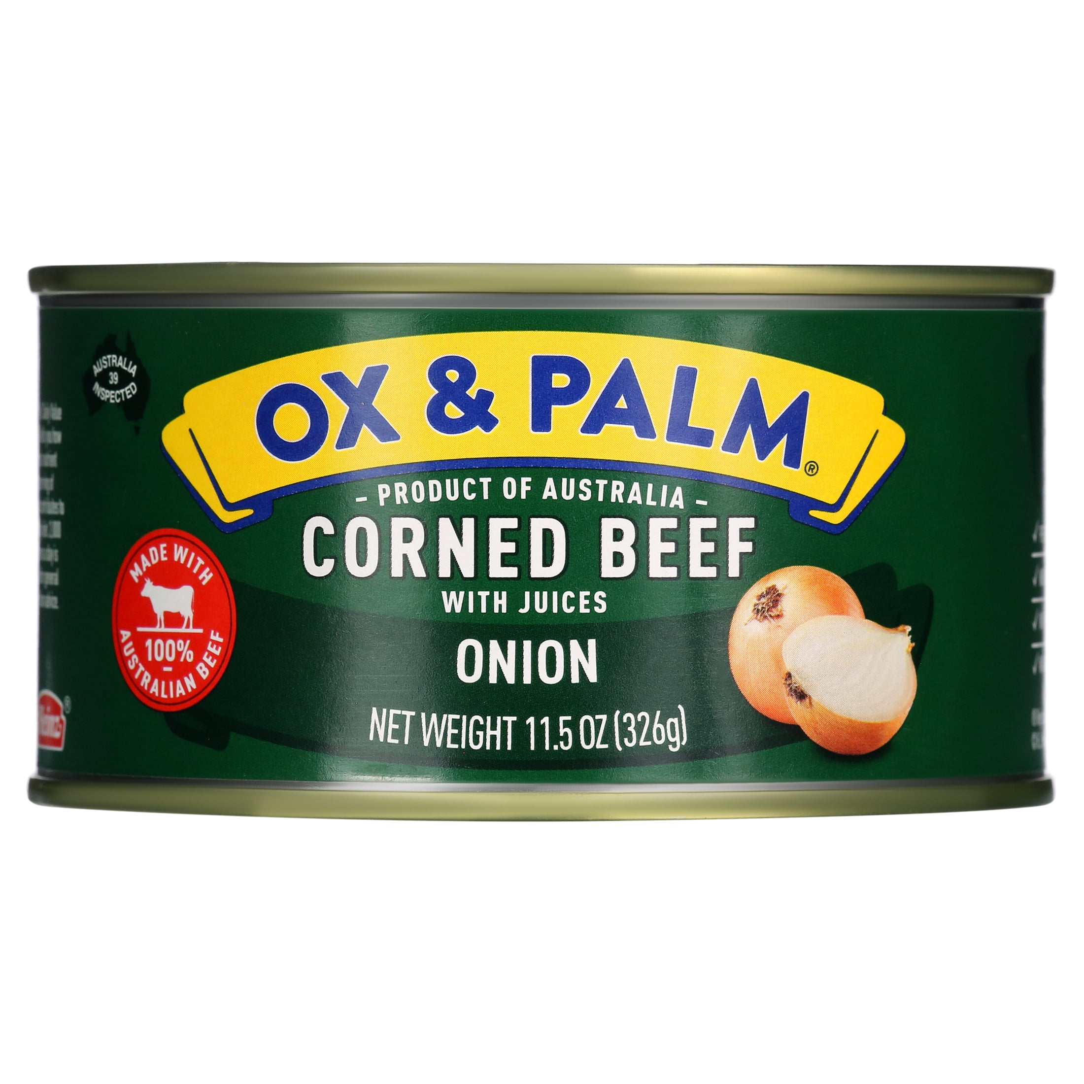 Ox & Palm Corned Beef Onion Flavored, 11.5 oz Can