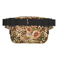 thumbnail image 5 of Japuie Animal Leopard Print Layer Fanny Pack with Adjustable Shoulder Strap,Double-Layer Waist Bag,Travelling Fanny Pack,Square Double Layer Waist Bag,for Exercise Running Travel Hiking, 5 of 7