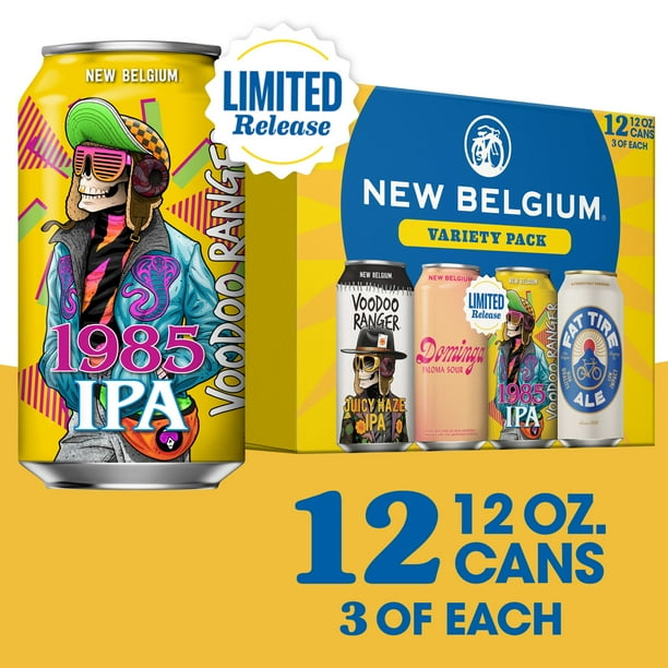 New Belgium Variety Pack Can Beer, 12 Pack, 12 fl oz Cans, ABV Varies