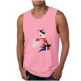 thumbnail image 1 of Tanques para Hombre de Verano Solto Chaleco Impresión Deportivo Cuello Redondo, Casual sin Mangas para Diario, Negocios Y Al Aire Libre, 1 of 3