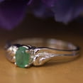 thumbnail image 6 of 10k White Gold Oval Emerald Ring, 6 of 8