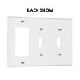 thumbnail image 2 of Flowers Doodle Illustration Switch Cover Decorative Wall Plate 3-Gang 2-Toggle 1-Decor Standard Size, 2 of 5